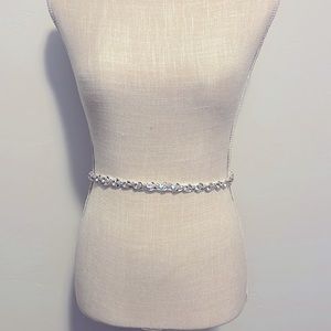 Rhinestone bridal belt.